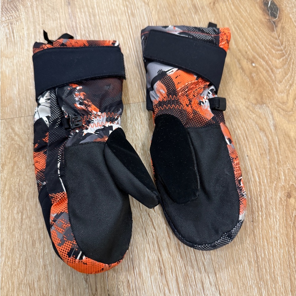 Spyder Child Ski Mittens 4-6T Kids Ski Snowboard Mitts With Handwarmer Pockets - Picture 5 of 5
